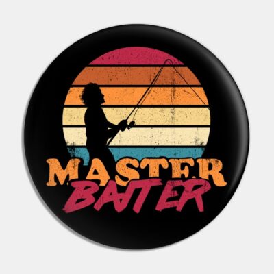 Master Baiter Retro Style Pin Official Fishing Merch