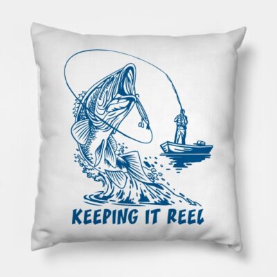 Keeping It Reel Fishing Throw Pillow Official Fishing Merch
