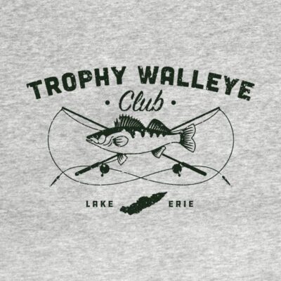 Lake Erie Trophy Walleye Club Crewneck Sweatshirt Official Fishing Merch
