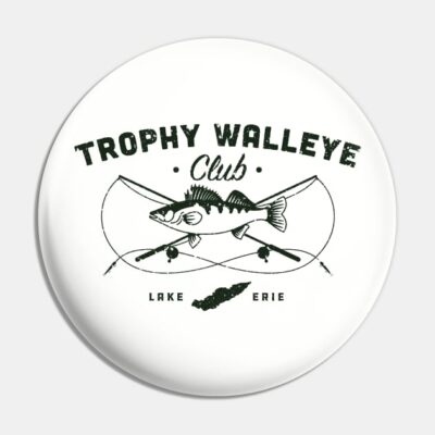 Lake Erie Trophy Walleye Club Pin Official Fishing Merch