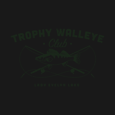 Trophy Walleye Bragging Shirt Lady Evelyn Lake Ont Crewneck Sweatshirt Official Fishing Merch