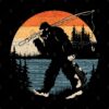 Bigfoot Fishing Sunset Mug Official Fishing Merch