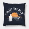 Time To Go Fly Fishing Throw Pillow Official Fishing Merch
