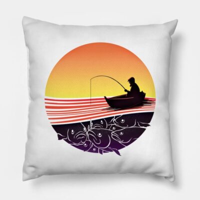 Fishing Throw Pillow Official Fishing Merch