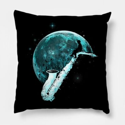 Catching Tunes Throw Pillow Official Fishing Merch