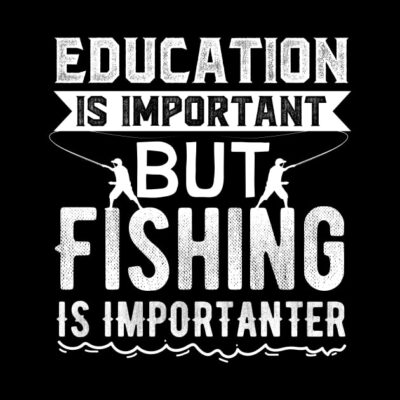 Education Is Important But Fishing Is Importanter Throw Pillow Official Fishing Merch