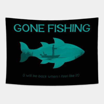 Gone Fishing Tapestry Official Fishing Merch