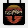 Vintage Fly Fishing Sun Set Tote Official Fishing Merch
