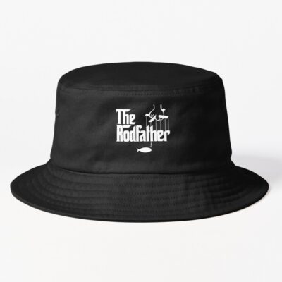 The Rodfather Fishing  Movie Parody Bucket Hat Official Fishing Merch