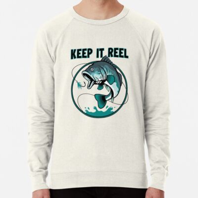 Keep It Reel Funny Fishing Quote Angler Fisherman Humor Sweatshirt Official Fishing Merch
