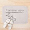 Fishing My Passion Drawing Bath Mat Official Fishing Merch