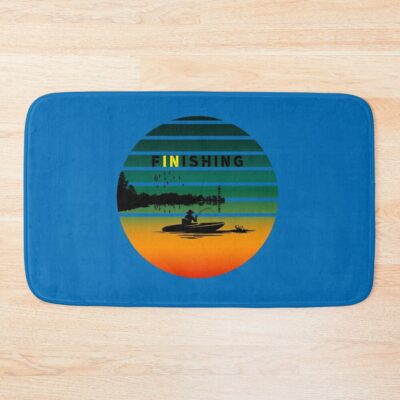 Fishing That Is A Passion Even After It Ends Bath Mat Official Fishing Merch
