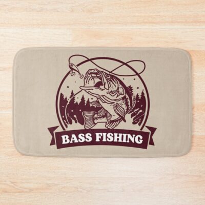 Bass Fishing Bath Mat Official Fishing Merch