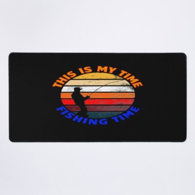 This Is My Time Fishing Time Mouse Pad Official Fishing Merch