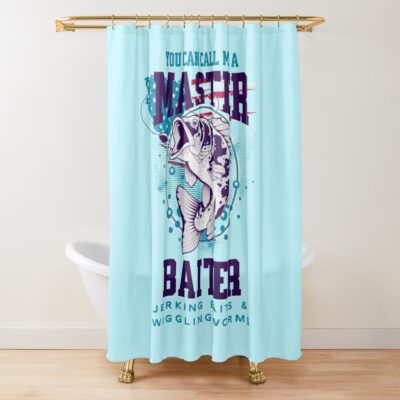 Master Baiter Outdoors Fishing Shower Curtain Official Fishing Merch