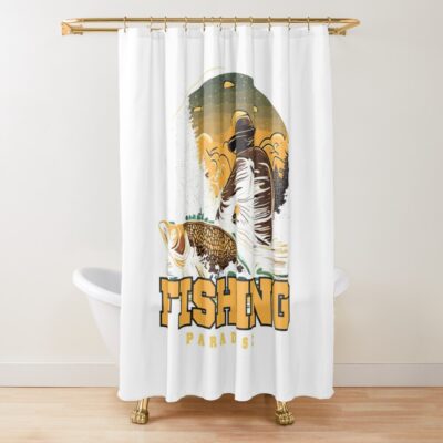 Fishing Paradish Shower Curtain Official Fishing Merch