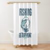 Fishing Is My Retirement Plan - Funny Retirement Shower Curtain Official Fishing Merch