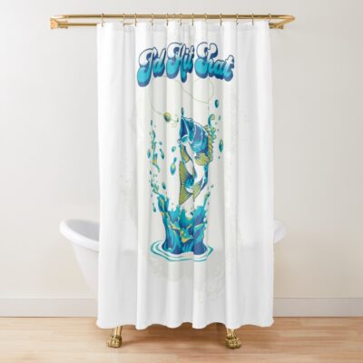 I'D Hit That Shower Curtain Official Fishing Merch