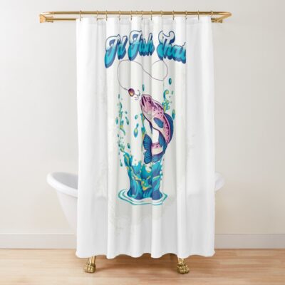 I'D Fish That Shower Curtain Official Fishing Merch
