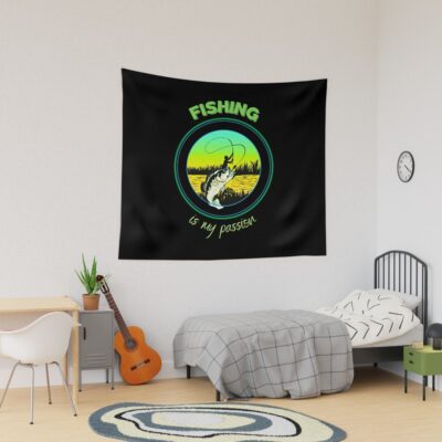 The Fishing Is My Passion Tapestry Official Fishing Merch